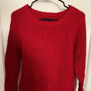 American Eagle Red Cotton Sweater